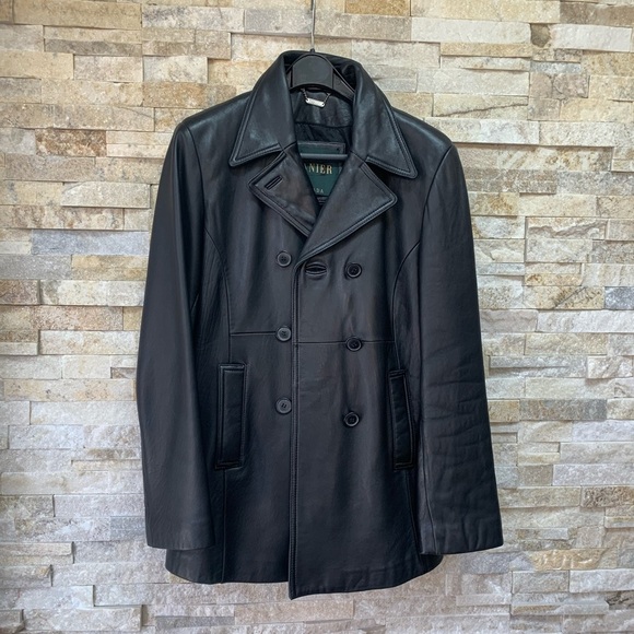 Danier Black Leather Lambskin Jacket, XS/S - Picture 3 of 6